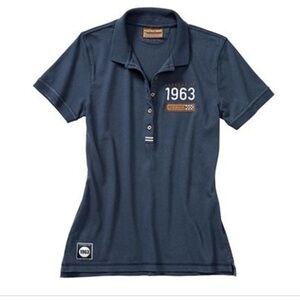 Porshe Driver Selection Women's Blue Polo Shirt SZ M